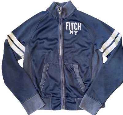 Chaqueta deportiva de colección Abercrombie & Fitch con cremallera completa para hombre 2XL Y2K rendimiento Foto 1 de 4
