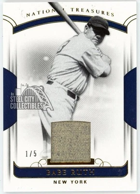 Игровая карточка Бейба Рута 2018 Panini National Treasures No84 1/5 (отступ) - Изображение 1 из 2