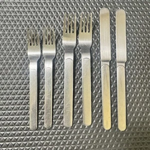 Vtg Reed & Barton Select Middleburg Marlborough Stainless 6pc Forks Knives Japan - Picture 1 of 12