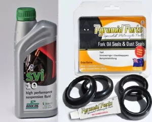 Gabel Simmerring Set & Öl (1ltr) Yamaha XV1100 Virago 86-99 (42,95 EUR/l) - Picture 1 of 4
