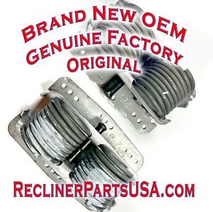 2 Replacement Heavy Duty Genuine La-z-boy Recliner Rocker Springs (WITH PINS) - Picture 1 of 20