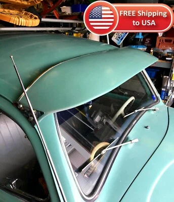 BLACK VW Sun Visor 1952-79 Bug Exterior Beetle, Ragtop, Super (NO CONVERTIBLES) - Image 1 of 4