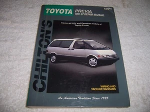 Toyota Previa 1991-97 Chilton repair service guide mini van - Picture 1 of 3