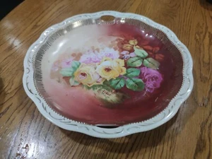 Antique Unger & Schilde Three Crown Germany Gold Edge Signed E. Laport Plate (B3 - Picture 1 of 11