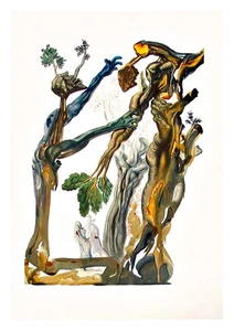 Divine Comedy Inferno 13 by Salvador Dali A4 Art Print - Picture 1 of 1