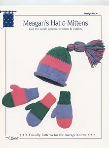 Cappello e guanti Meagan's - Design by Louise modello maglia #6 - facile - 2 aghi - Foto 1 di 2