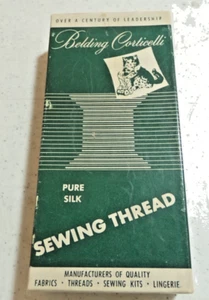 BELDING CORTICELLI PURE SILK THREAD REGAL BLUE 12 SPOOLS NIB 70 YDS EACH - Picture 1 of 6