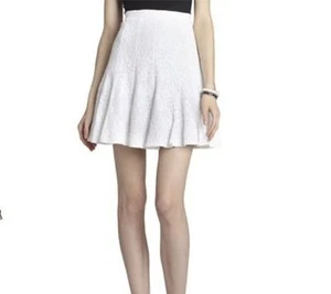 NUEVA FALDA DE ENCAJE BCBGMAXAZRIA BLANCA COTTTON QUINNE AJH3E024/AB296 TALLA 6 - Imagen 1 de 3