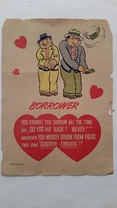 Rare Vintage Mid 20's to 30's Inspirational,Self Help poster. BORROWER - Picture 1 of 1