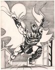 Batman On Rooftop Commission - 1978 Signed Art By Steve Crooks
