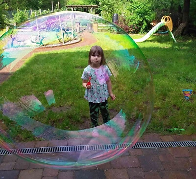 BUBBLE-IX Seifenblasen für 5 L Flüssigkeit + Schlaufe ....... Geburtstag Fest, Party
