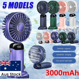 Mini Fan Portable Folding Desk Fan Hand-Held Cooler Cooling Usb Rechargeable FZ - Picture 1 of 30