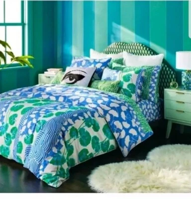 Juego de edredón DVF Diane von Furstenberg Target Full/Queen Full Shams reversible Foto 1 de 2