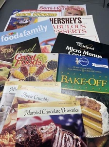 Cookbooks Pillsbury Equal Kraft Hersheys Sandra Lee Magazines Lot of 8 Paperback - Picture 1 of 9