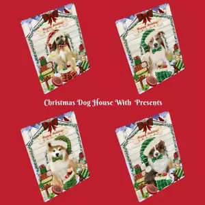 Weihnachten Hund Katze mit Geschenken Haustier Foto Kühlschrankmagnet 8,7x11,5 Zoll - Bild 1 von 193