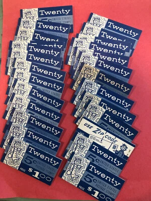 USPS 1962 George Washington Twenty, 5 cent Postage Stamp Booklet - Image 1 of 2