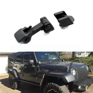 2x Front Left & Right Hood Latch Catch & Bracket for 2007-2018 Jeep Wrangler JK - Imagen 1 de 6