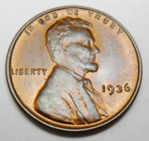 1936 P Lincoln Wheat Cent / Penny AVE CIRCULATED **FREE SHIPPING** - Picture 1 of 2