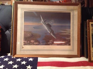 Grumman F11 F-1 Tiger Fighter Airplane Painting - Picture 1 of 1