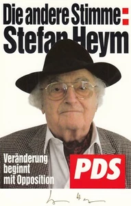Stefan Heym Original-Autogramm auf PDS-Werbekarte 1995 Schriftsteller Politik - Picture 1 of 3