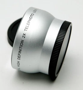 Digital High Definition Telephoto 2x Camera & Video Lens W/52mm Thread. Clean. - Picture 1 of 1