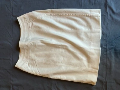 Usado en Excelente Condición Casa Blanca Mercado Negro Talla 8 Falda Lápiz Recta Forrada Cremallera Blanca Foto 1 de 3