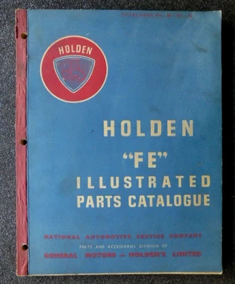 Holden " FE " - Original 7/ 1956 - ILLUSTRATED PARTS CATALOGUE - rare - - image 1 of 4