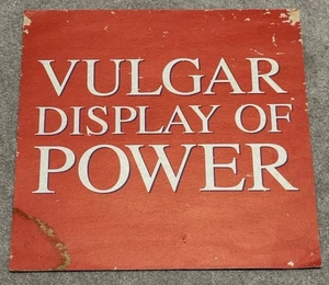 Used Pantera Vulgar Display Of Power Poster Sign Cover 12"x12" Poster Print - Picture 1 of 3