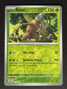 Pinsir #127/165 Reverse Holo SV: Scarlet & Violet 151 Pokemon Card TCG - Picture 1 of 2