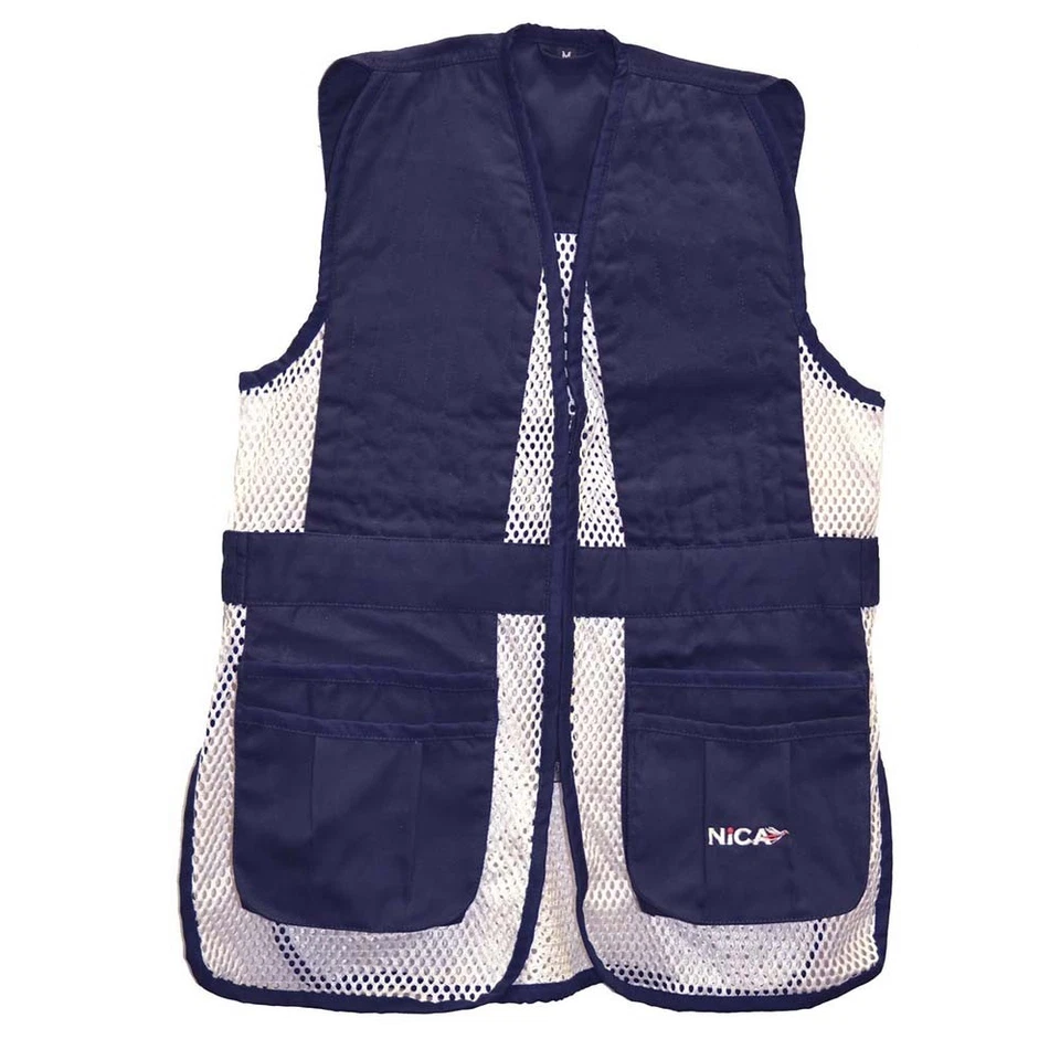 New Nica Youth Shooting Vest Navy - Image 1 of 2