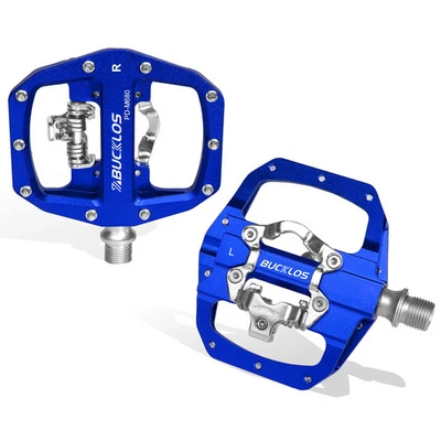 MTB Pedals Double Function Bicycle Flat Lock Pedal Applicable SPD System Pedals - Image 1 of 4