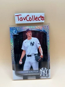 2025 Bowman Chrome - Prospects Cam Schlittler, Mojo Refractor #BCP-166 (RC) - Picture 1 of 2