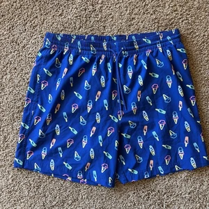 Traje de baño caribeño azul neón helado helado paleta bañador pantalones cortos grandes - Imagen 1 de 11