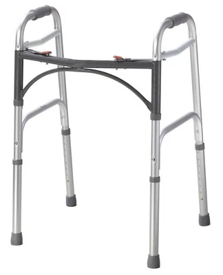 Andador Plegable Drive Medical Deluxe 2 Botones, Plateado, 10200-1 Ligero 2516Q Foto 1 de 4