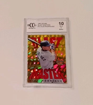 Alex Rodriguez,1997 Score(Gold Prizm) SSP Insert...BCCG Gem Mint 10 - Image 1 of 2