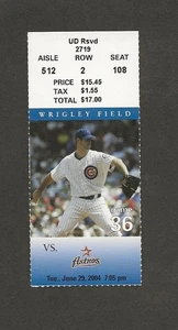 CHICAGO CUBS vs ASTROS ticket stub 6/29/2004 Carlos Beltran 1st Astro Homer - Picture 1 of 2
