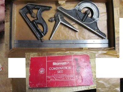 Starrett Combination Set No. 9-12 inch 4 pc. Ruler Square ETC. - Image 1 of 3