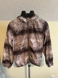RARE AUTHENTIC PRADA WINDBREAKER • ANIMAL PRINT •SIZE 38 - Picture 1 of 11