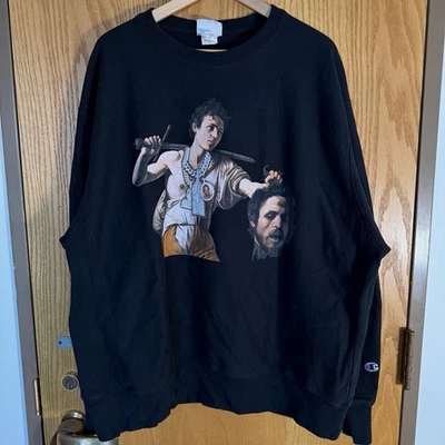 GXFR Westside Gunn Pray for Paris Virgil Abloh Negro XXL Rap Tejido Inverso Sudadera Foto 1 de 4