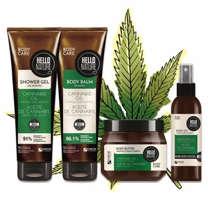 Körperpflege Hanföl Cannabis Set Duschgel Body Butter Balm Öl BIO Naturkosmetik - Bild 1 von 30