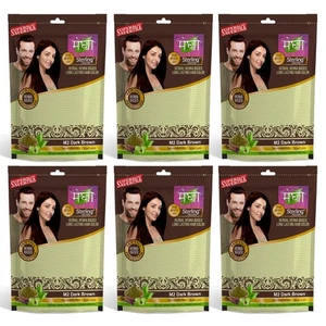 @ Sterling Megha Mehandi polvere per capelli marrone scuro per unisex confezione da 6 ciascuno 45 g - Foto 1 di 5