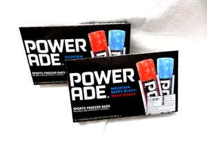 2-Powerade Sports FREEZER BARS B-Vitamins + Electrolytes Freeze 32-Pops Total - Picture 1 of 4