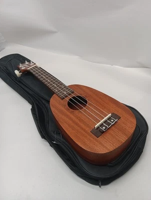 Pre-owned Sawtooth Mahogany Soprano Uke Ukulele With Rosewood Fretboard. - Image 1 of 4