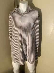J Ferrar Long Sleeve Button Up Striped Big & Tall Size 2xlt Men’s - Picture 1 of 7