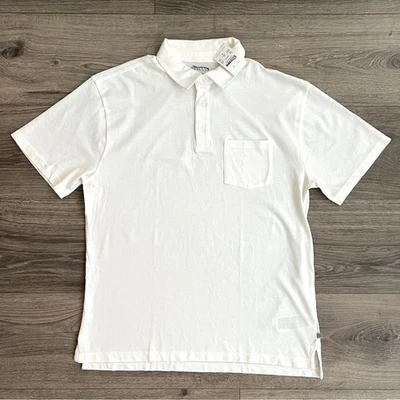 CREWCUTS Short Sleeve Polo Shirt Kids XXL (14-15) White Preppy School J.Crew NWT - Image 1 of 4