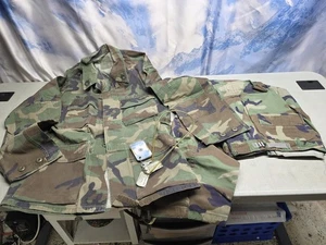 🔥 US BDU Trouser Army Woodland Camo Ripstop Shirt Combat Small Reg W/ Extras - Picture 1 of 19