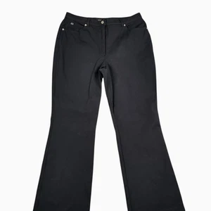 Escada Dress Pants Trousers Black Bootcut Women's Size 12 / 42 - Picture 1 of 7