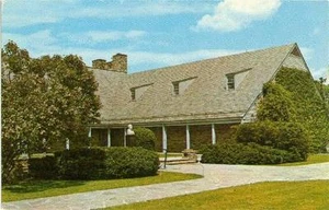 Postkarte FDR Bibliothek und Museumsgebäude Hyde Park NY 91613 Schiffe aus USA - Bild 1 von 2