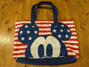 Disney Store Mickey Mouse Americana faltbare Tragetasche. Reißverschlussverschluss. - Bild 1 von 5