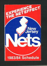 New Jersey Nets--1983-84 Pocket Schedule--Getty